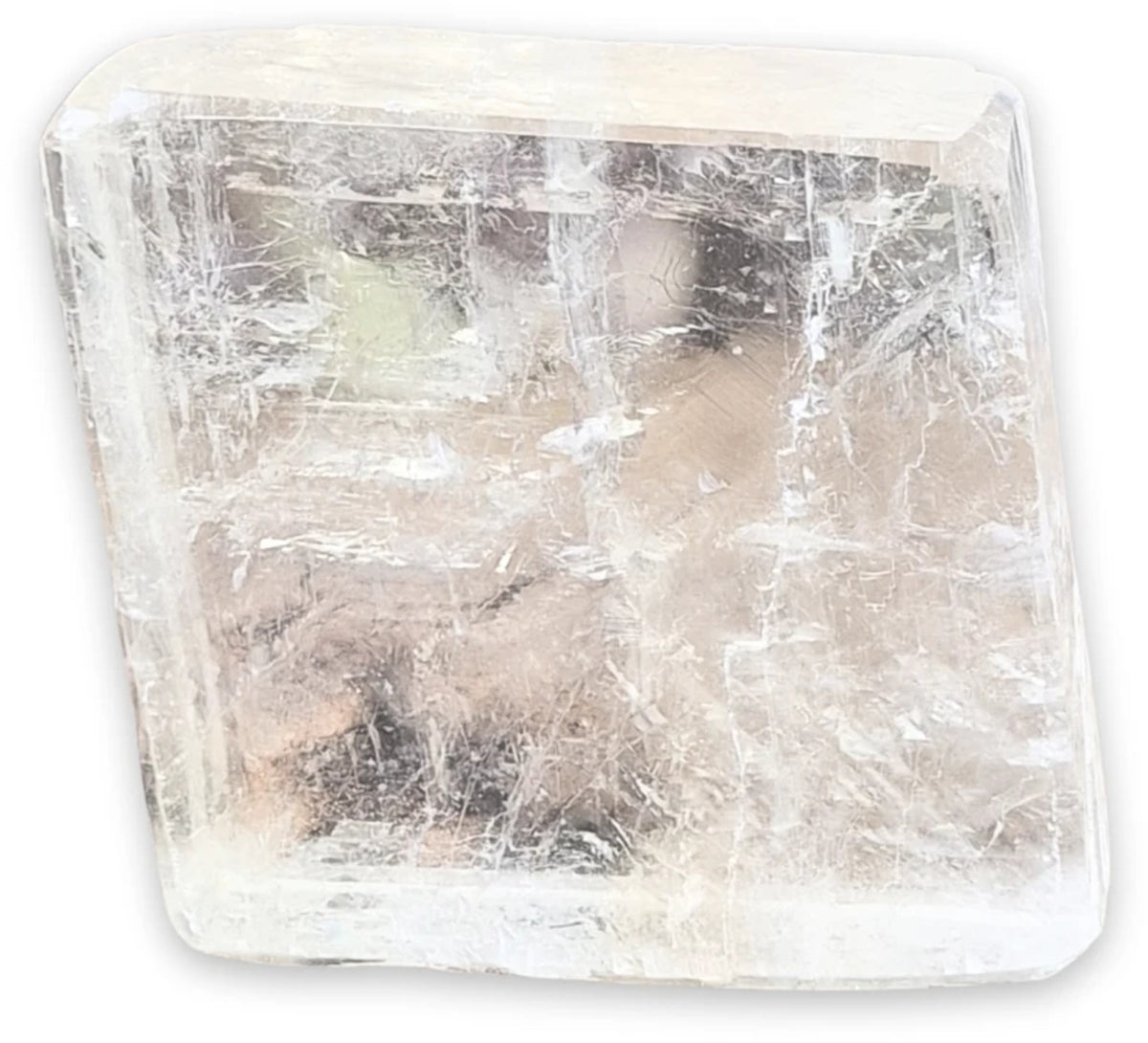 Kalcit dubbelspat, gul, transparent, 6 cm, nr 03
