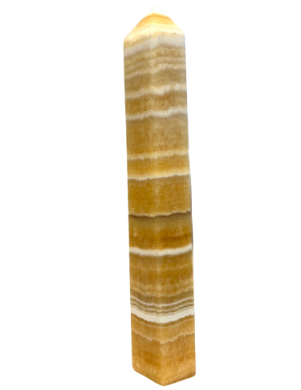 Gul kalcit spets, gul och orange, 23 cm, nr 03