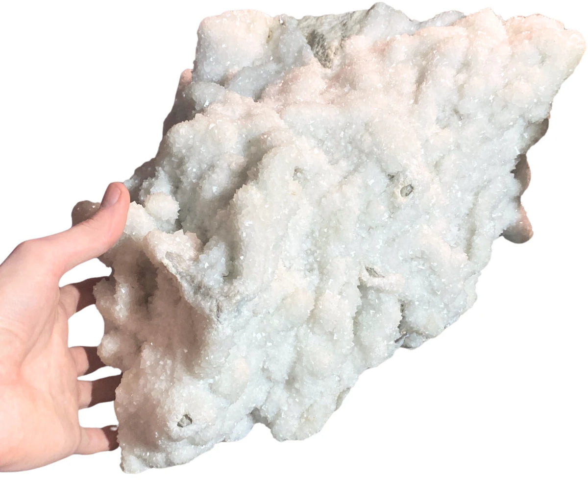Kalcit kristallformation, vit, 28 x 40 x 30 cm, 25,2 kg, nr 5