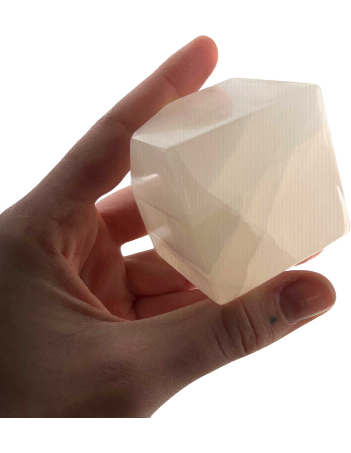 Grön kalcit kub, 5 cm, 355 g, nr 03