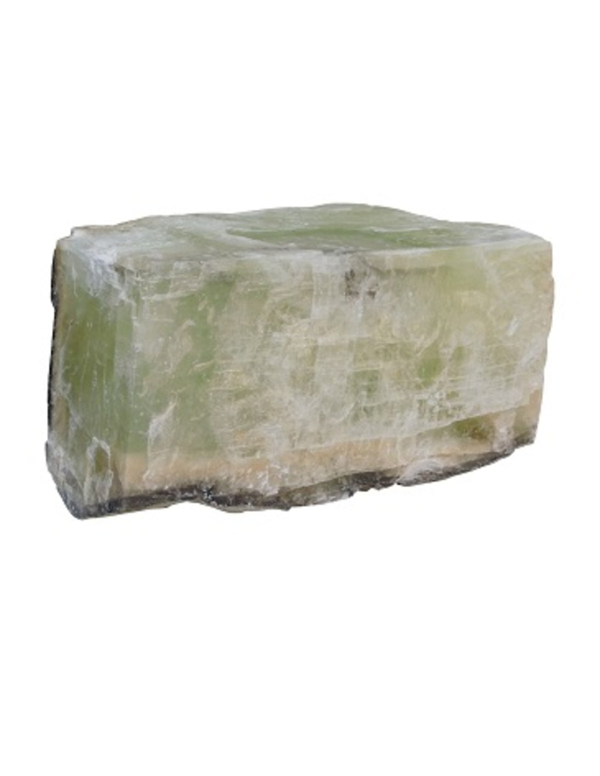 Kalcit grön, stort block, 30 x 20 x 19 cm, 26,75 kg, nr 222