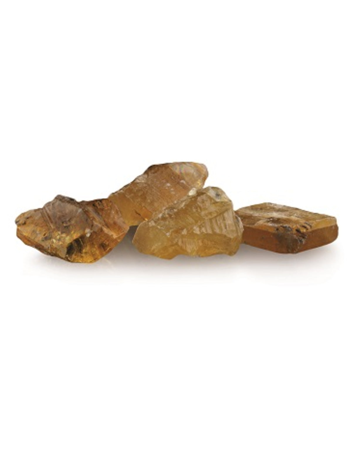 Kalcit honung råa stenar, bitar 3 till 6 cm, 250 g