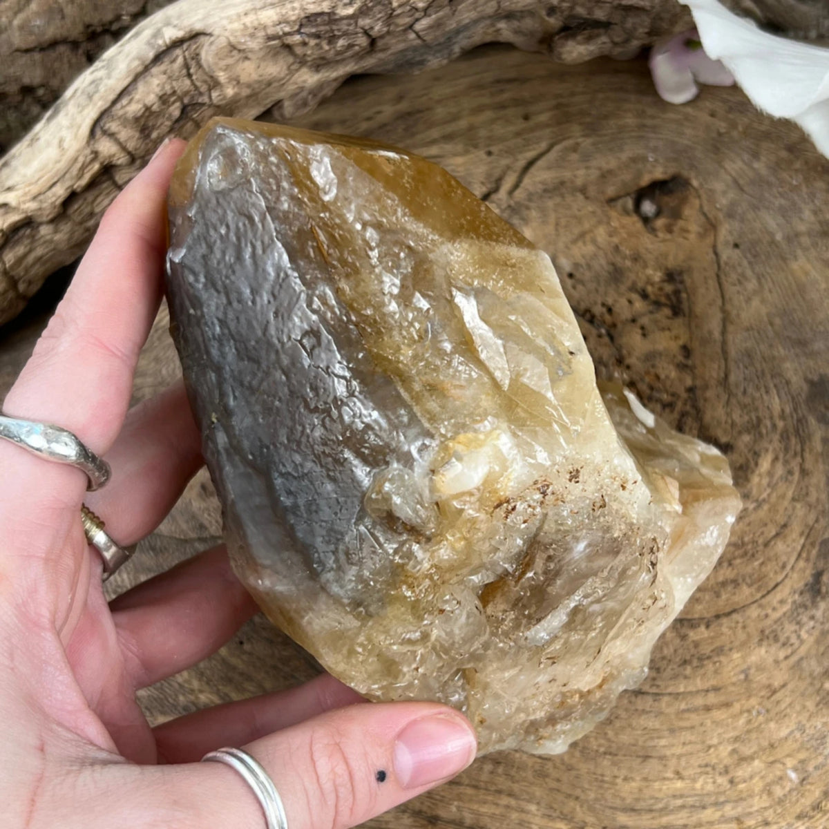 Kalcit honung rå, 9 x 7 x 15 cm, 1,12 kg, nr 3
