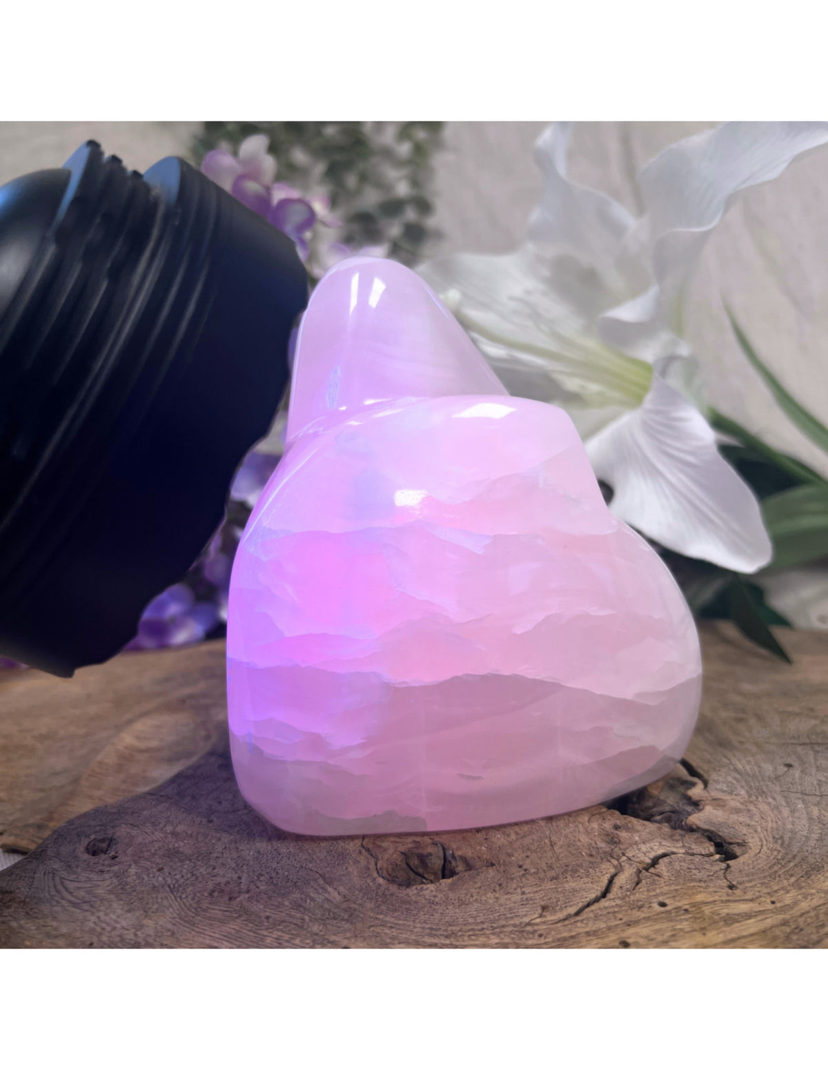Mangankalcit skulptur, rosa, 12,5 x 11 x 7 cm, nr 21