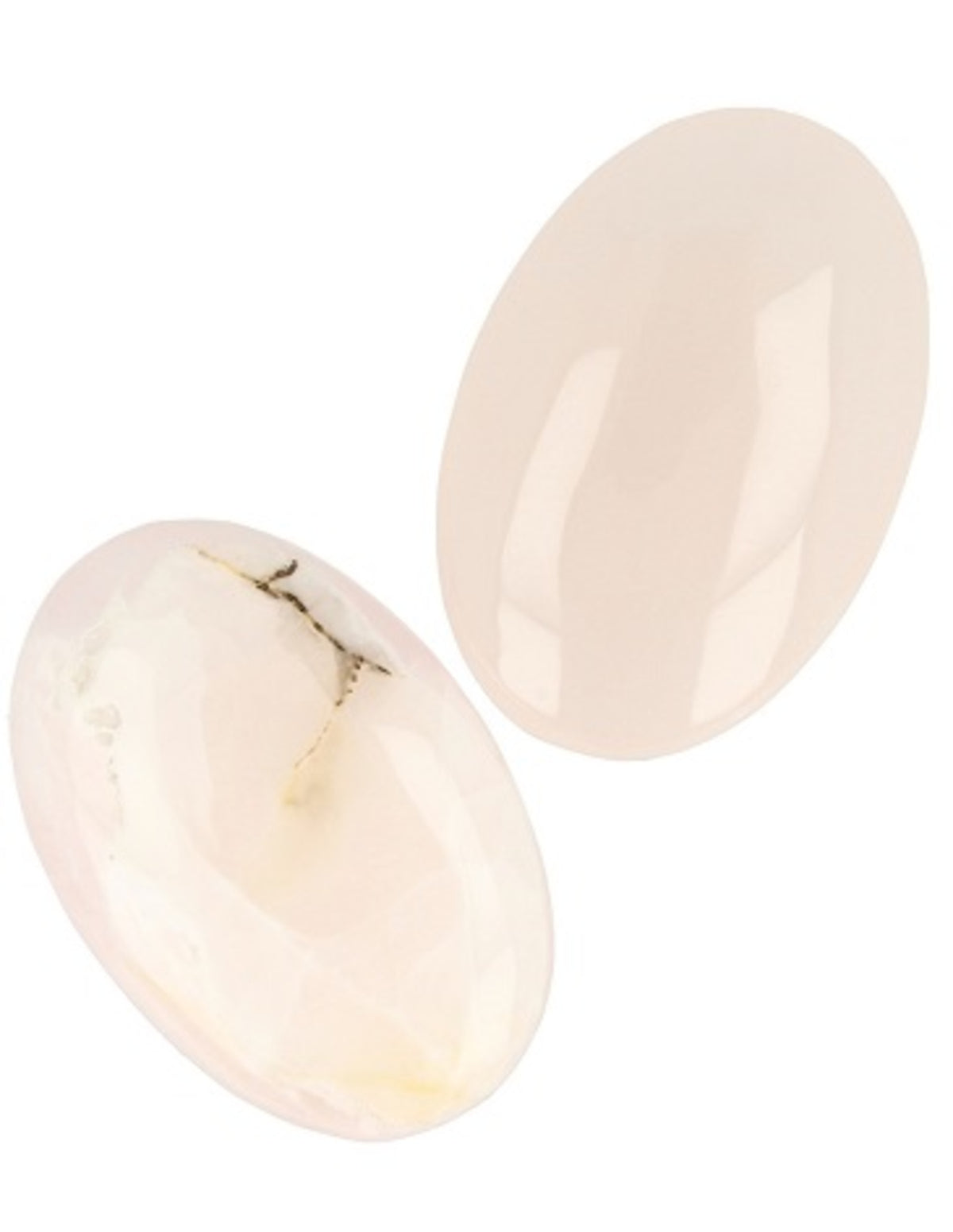Mangankalcit palmsten, månform, rosa, 90 g