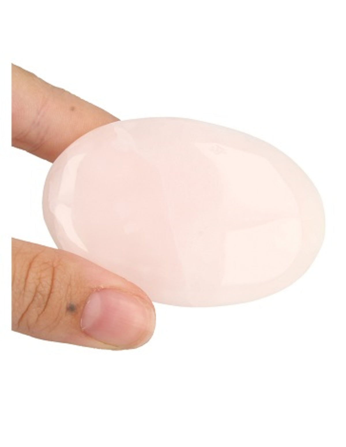 Mangankalcit palmsten, månform, rosa, 90 g