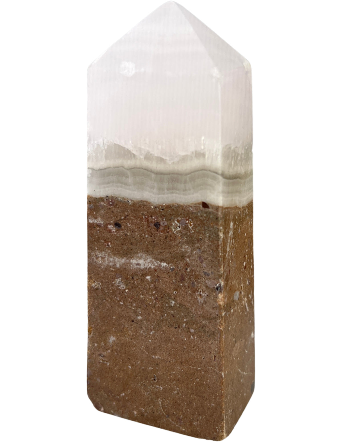 Mangankalcit obelisk, rosa kristall, 12 cm, nr 18