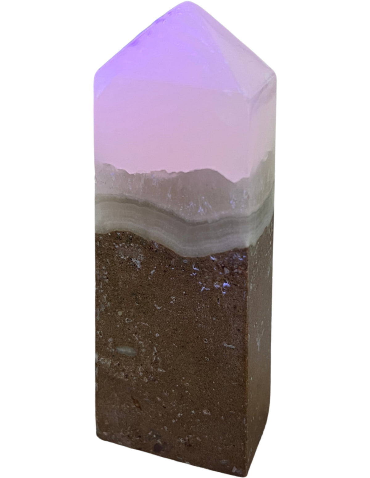 Mangankalcit obelisk, rosa kristall, 12 cm, nr 18
