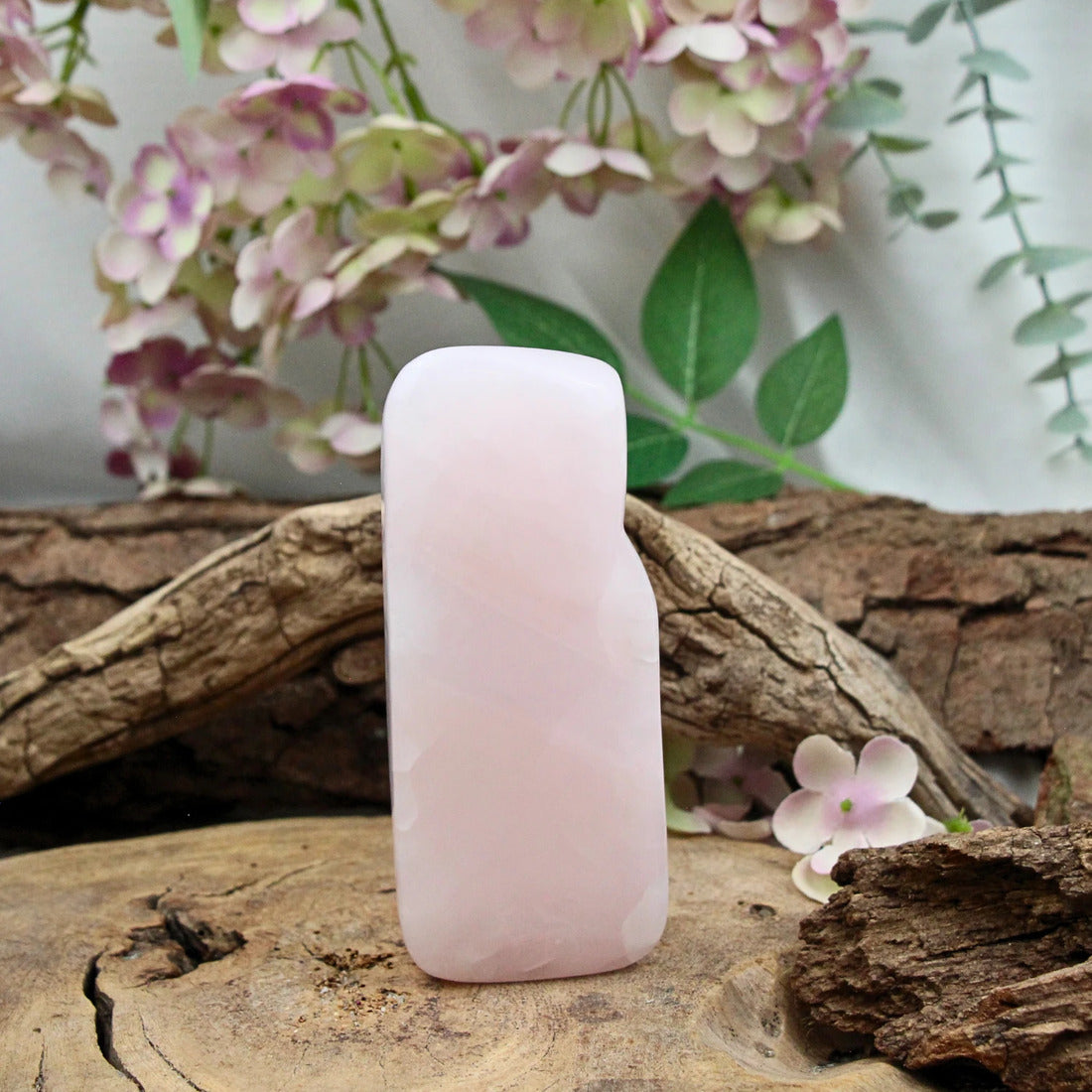 Mangankalcit skulptur, rosa, 12 x 2 x 5 cm, nr 31