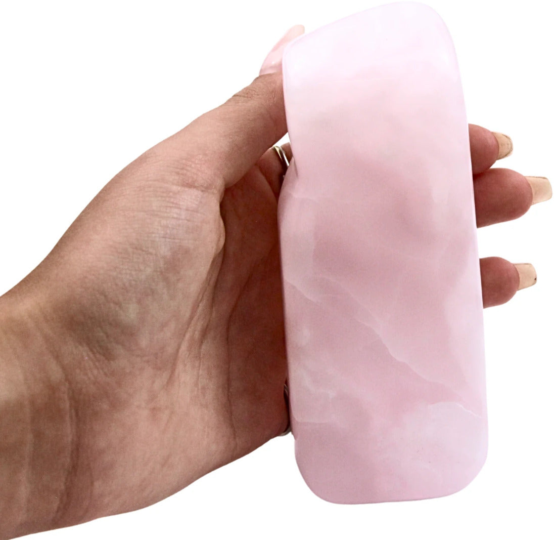 Mangankalcit skulptur, rosa, 12 x 2 x 5 cm, nr 31