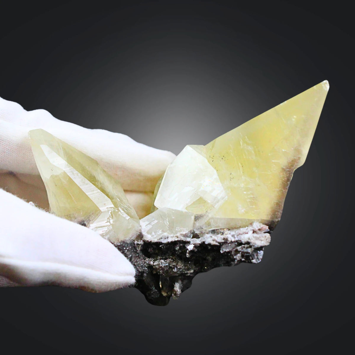 Kalcit på matris, mineralprov, Xianghualing, nr 52