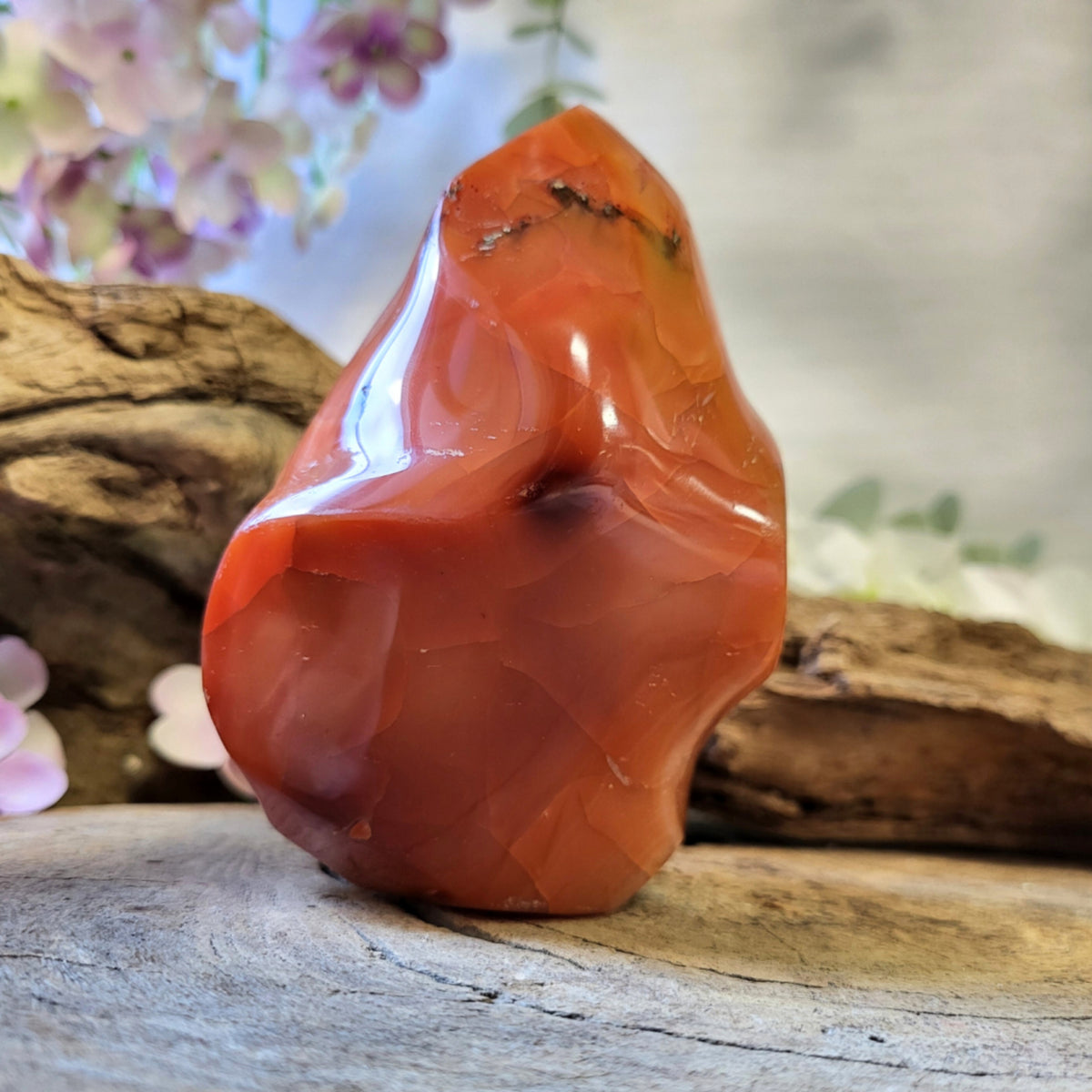 Karneol flamma, feng shui, 10,2 cm, nr 08