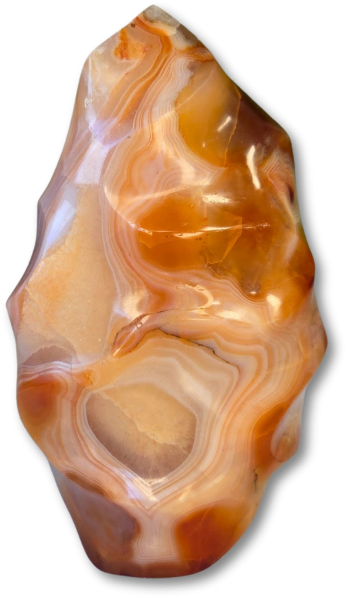 Karneol flamma, feng shui, orange, 15 cm, nr 10