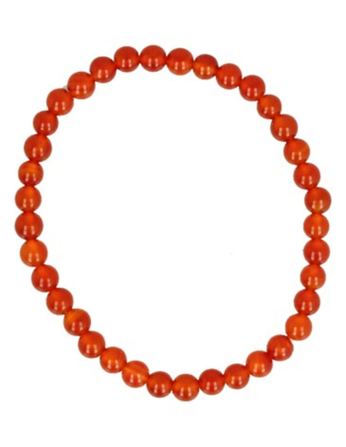 Karneol armband för barn med pärlor, 4 mm, 15 cm