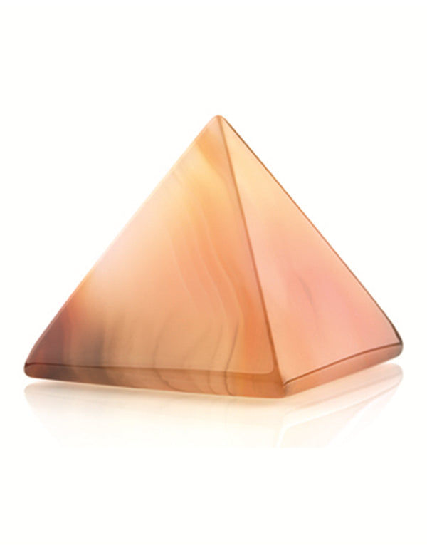 Karneol pyramid, orange, 30 mm