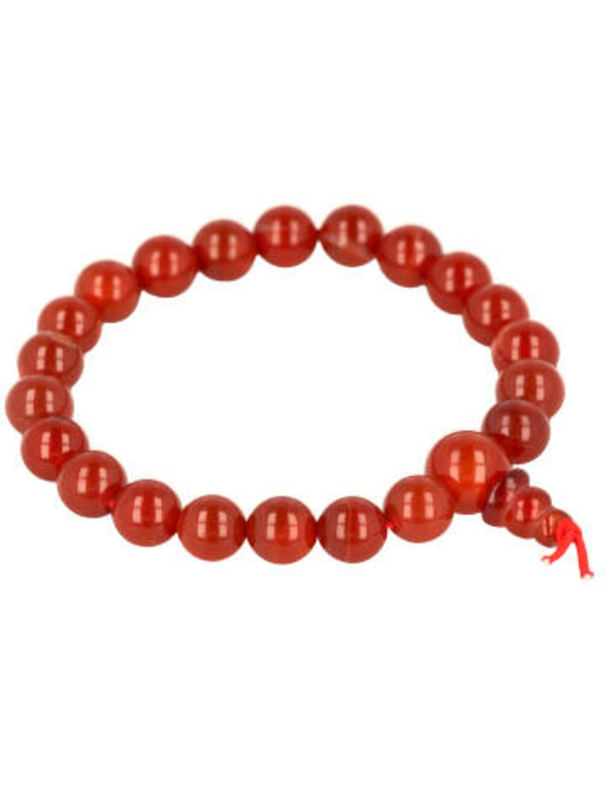 Karneol armband med pärlor, 8 mm, 18 cm