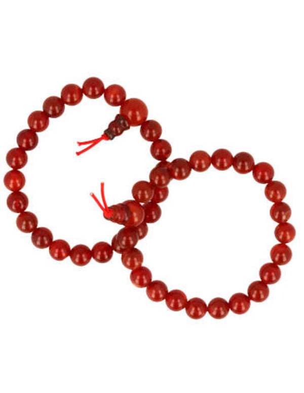 Karneol armband med pärlor, 8 mm, 18 cm