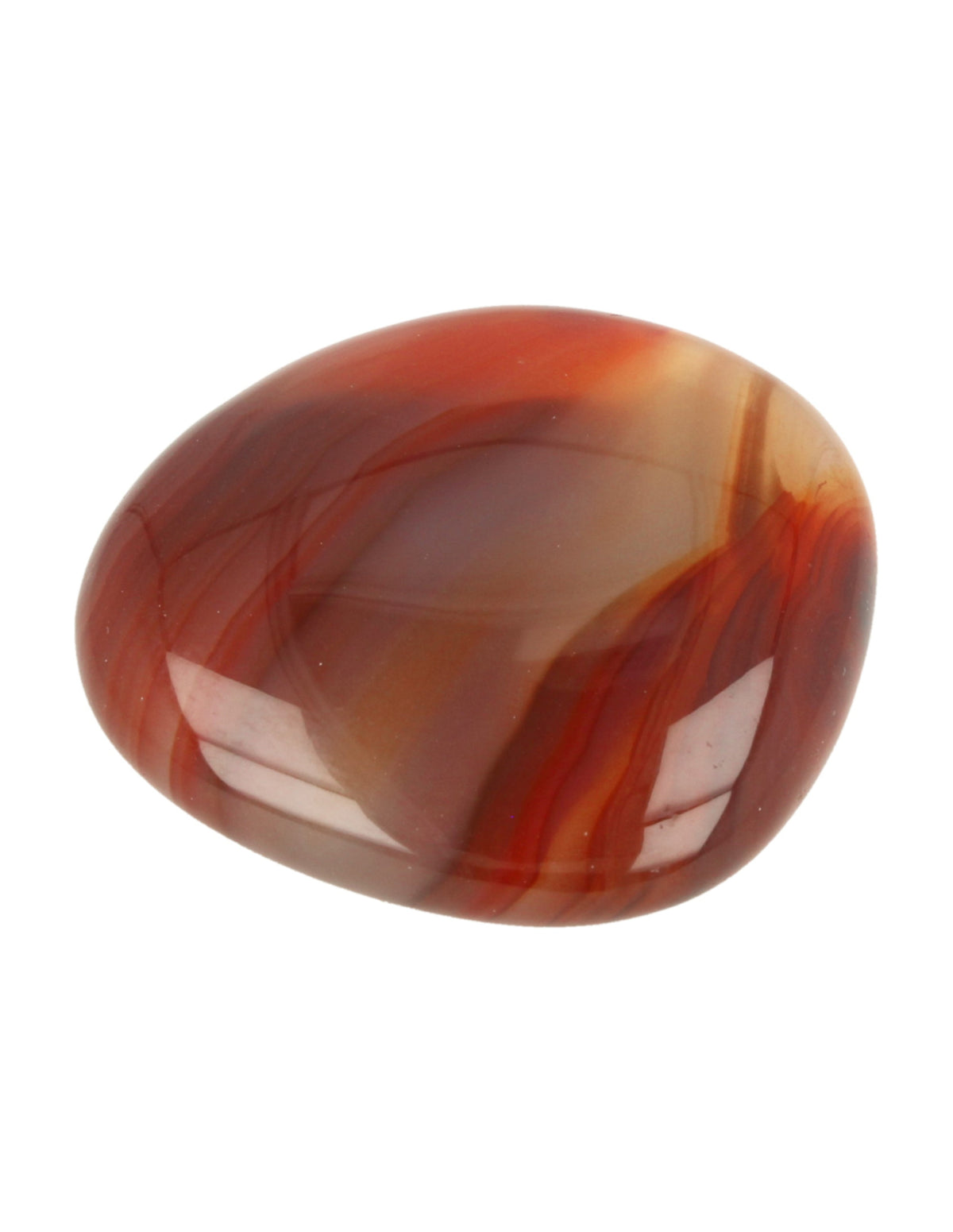 Karneol trumlad ficksten, 3 till 5 cm