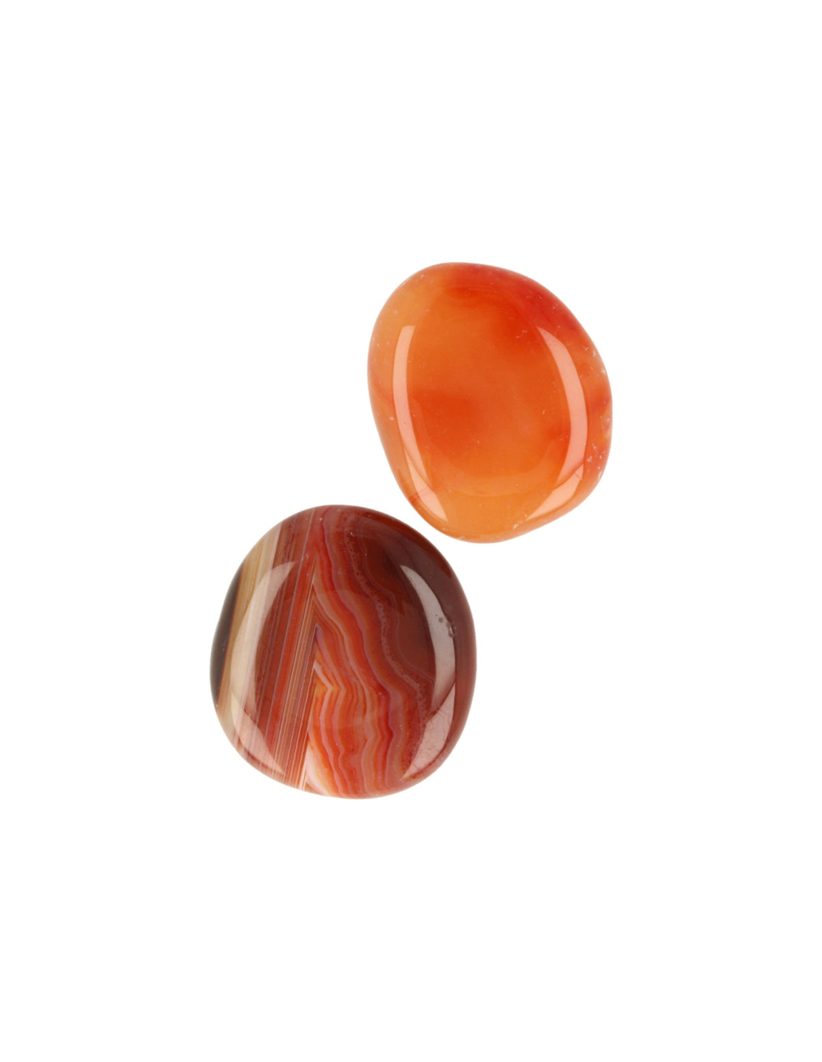 Karneol trumlad ficksten, 3 till 5 cm