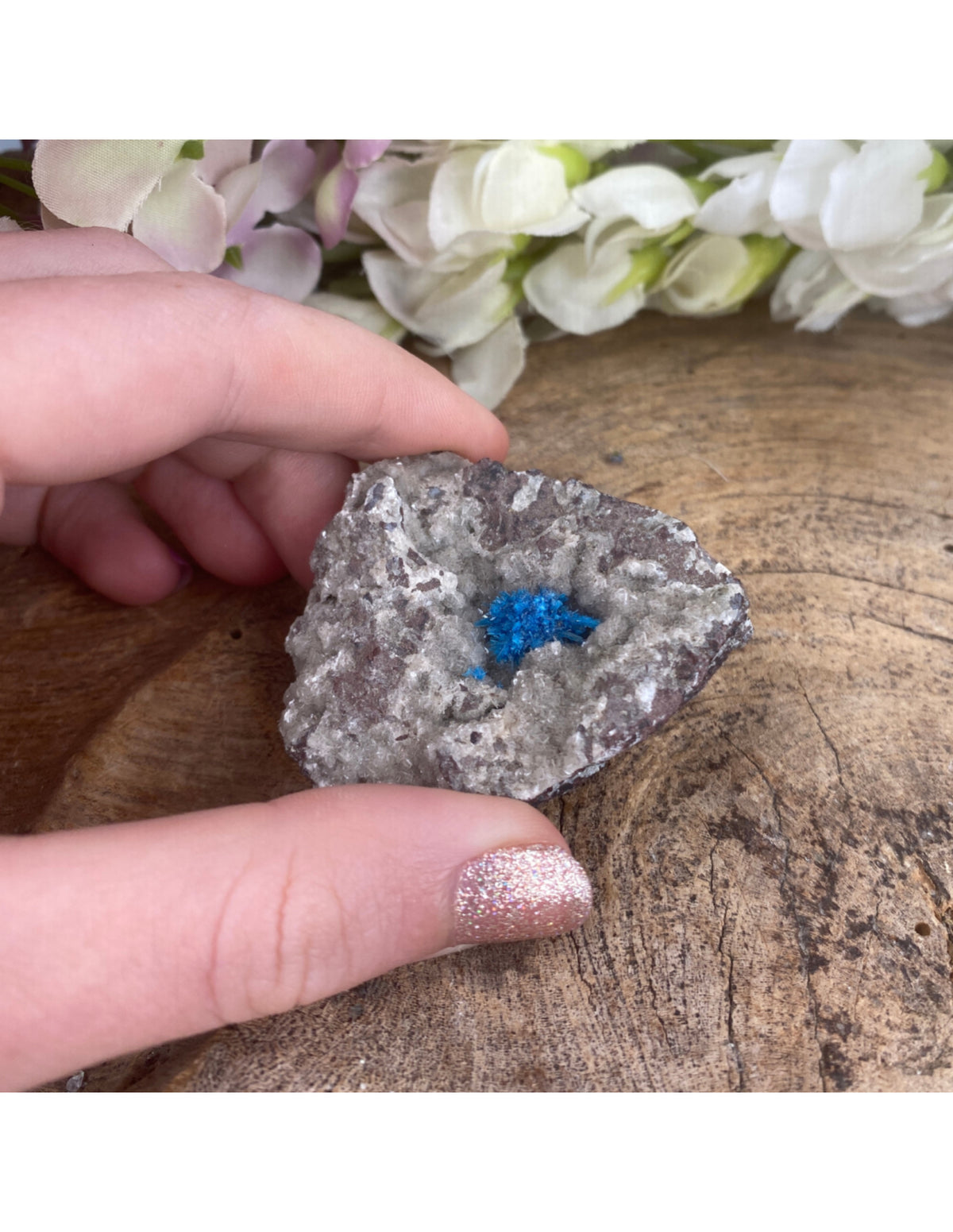 Kavansit rå, klarblå, 5 cm, 55 g, nr 03