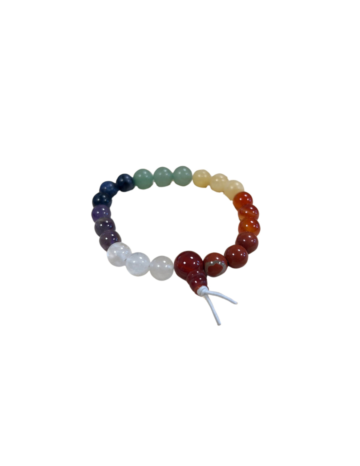 Chakra armband med stenar, pärlor 8 mm, 18 cm