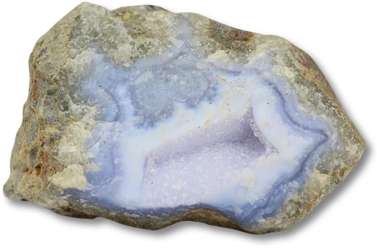 Blue lace kalcedon rå, 5,9 cm, Namibia, nr 07