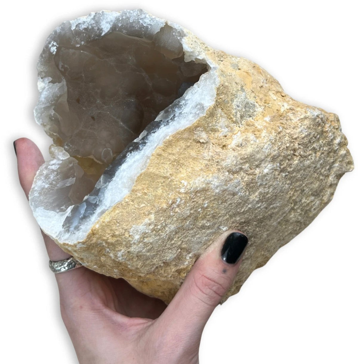 Rosa kalcedon rå, stor, 13 x 11 x 18 cm, 2 kg, nr 14