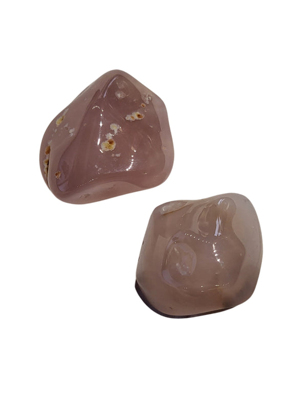 Rosa kalcedon trumlade stenar, Malawi, 100 g