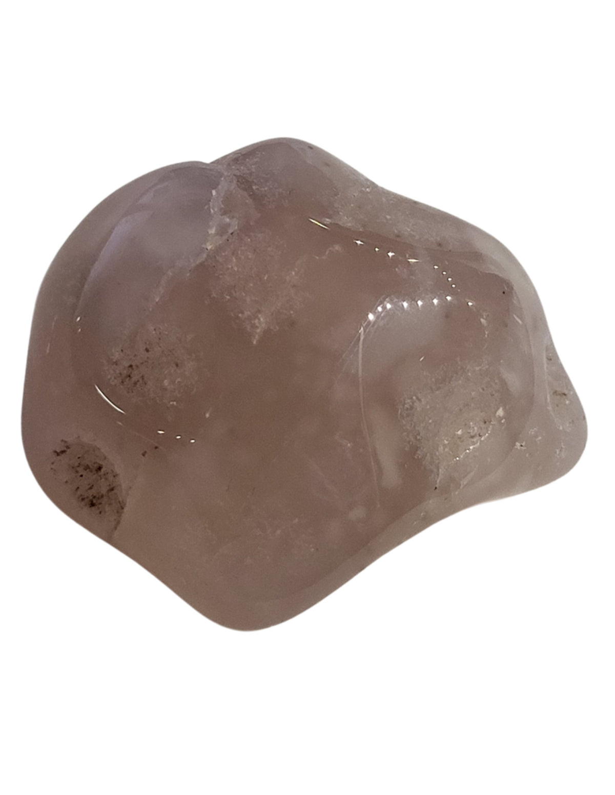 Rosa kalcedon trumlade stenar, Malawi, 100 g