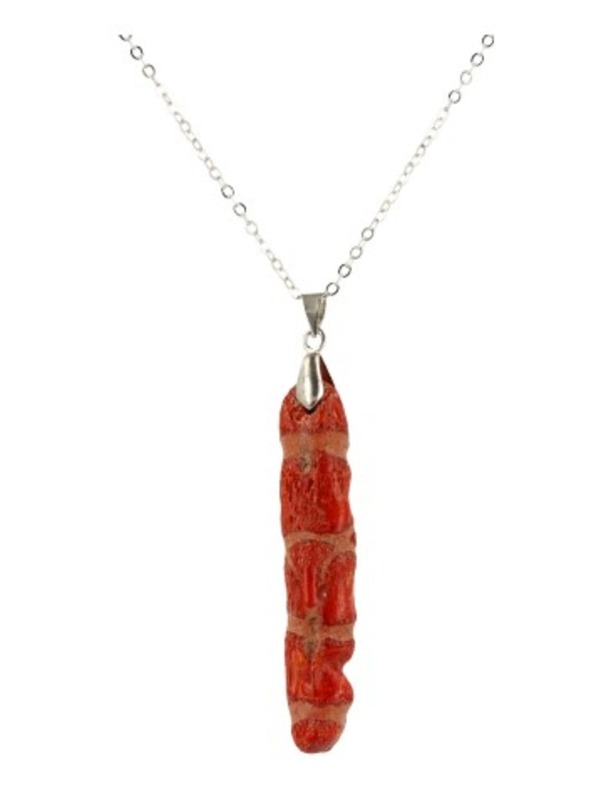 Korall hänge (imitation), chilipepparform, 4 till 5 cm