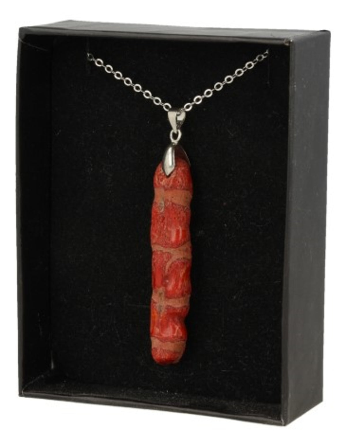 Korall hänge (imitation), chilipepparform, 4 till 5 cm
