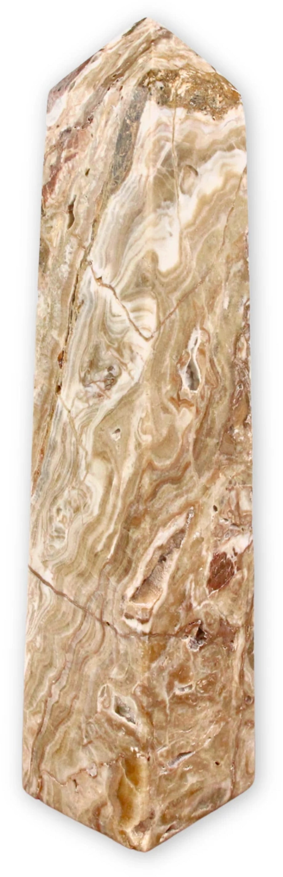 Chokladkalcit obelisk, 39,5 cm, 5,7 kg, nr 57