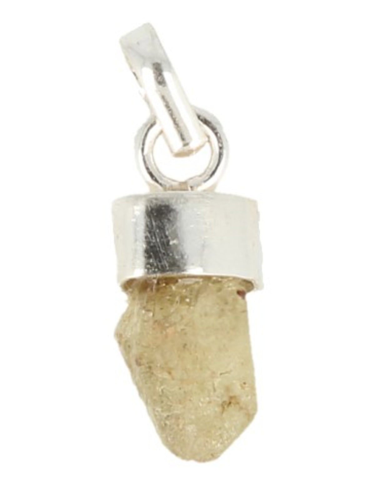 Krysoberyll hänge med 925 silverkapsel, ca 1 cm