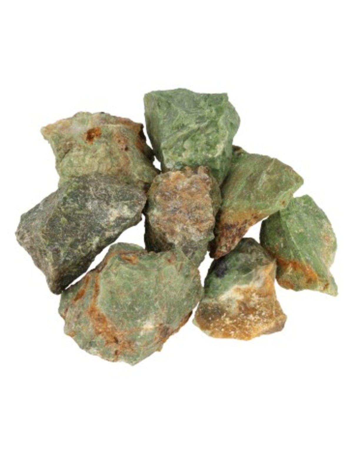 Krysopras råa bitar, 250 g, Madagaskar