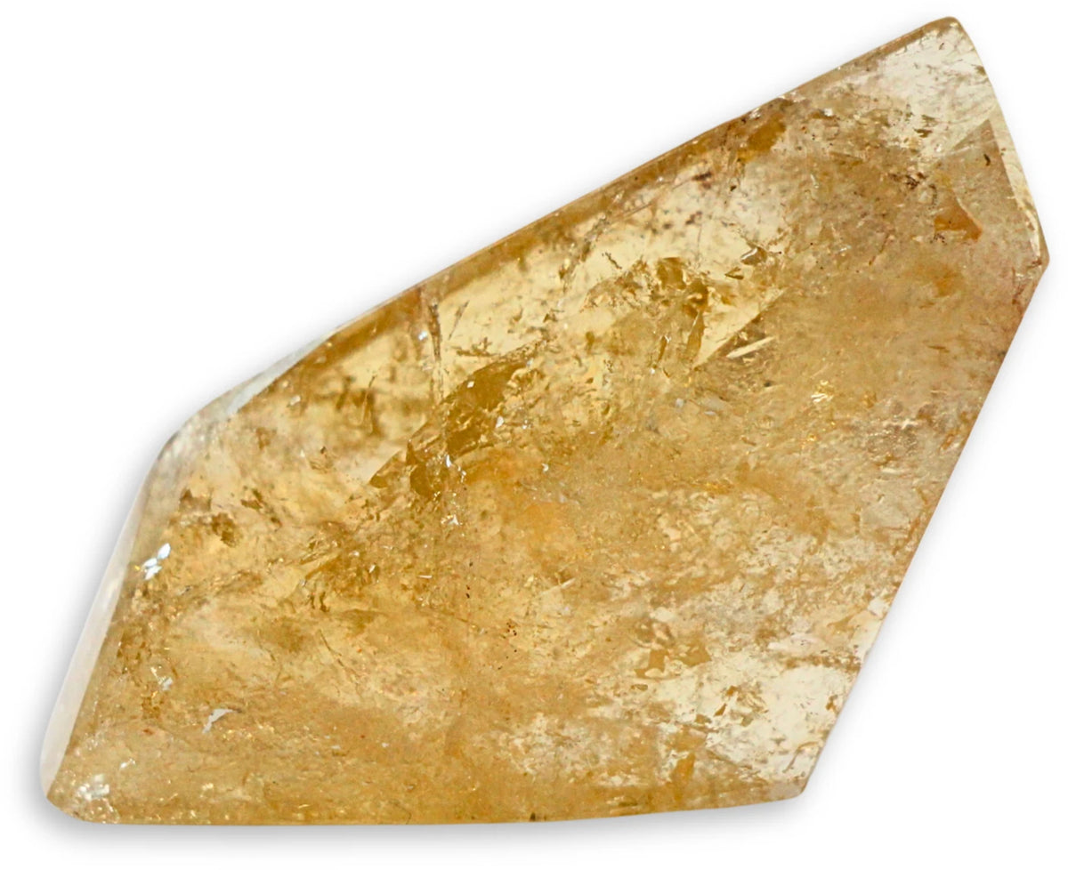 Citrin freeform spets, naturlig, från Brasilien, 12 till 15 g