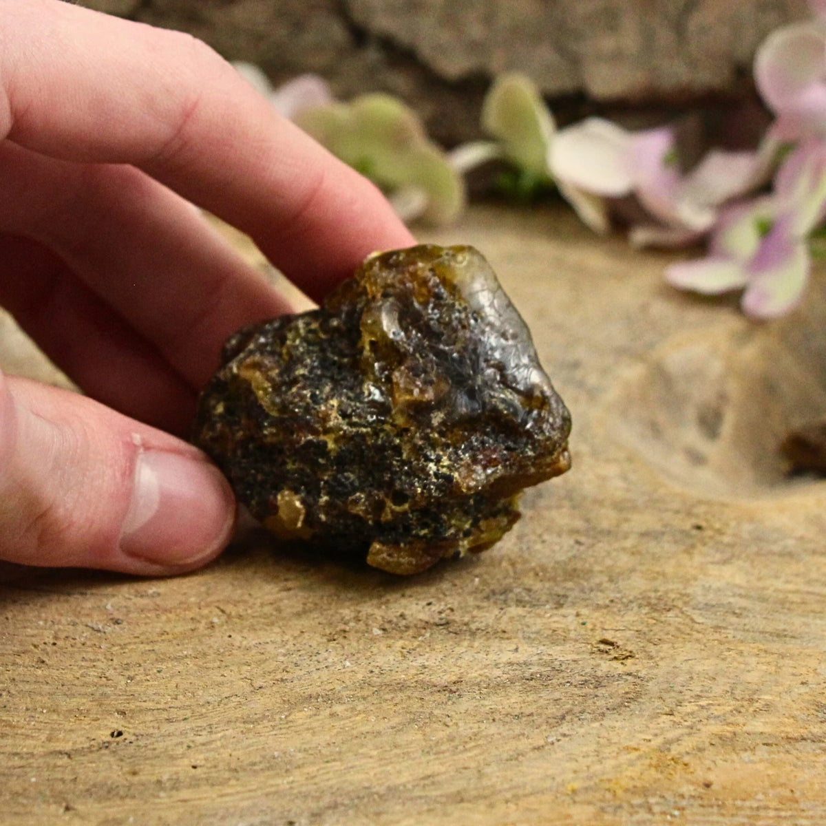 Kopal halvrå, honungsgul, 2,6 cm, nr 02