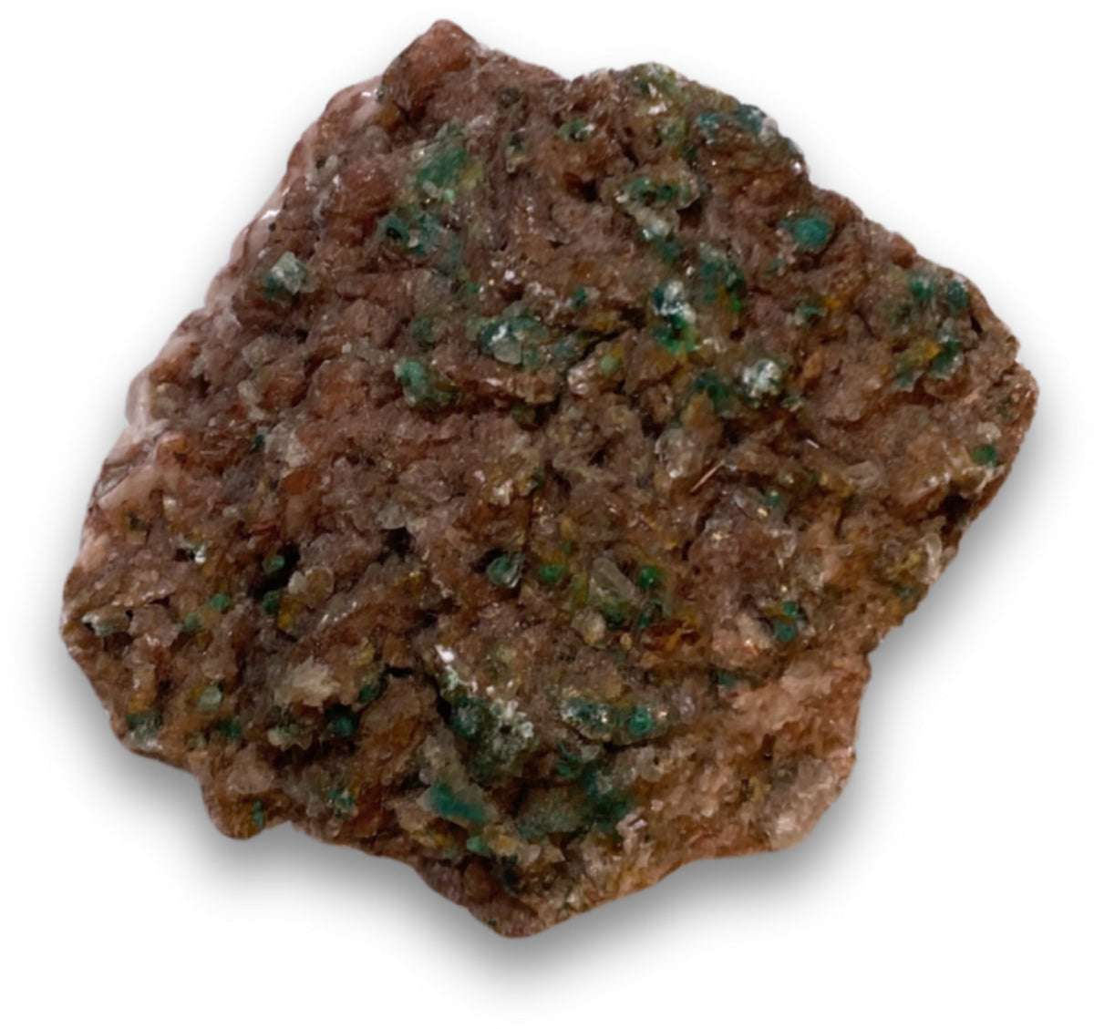 Dolomit med malakit och selenit, mineralprov, 5,5 cm, nr 06