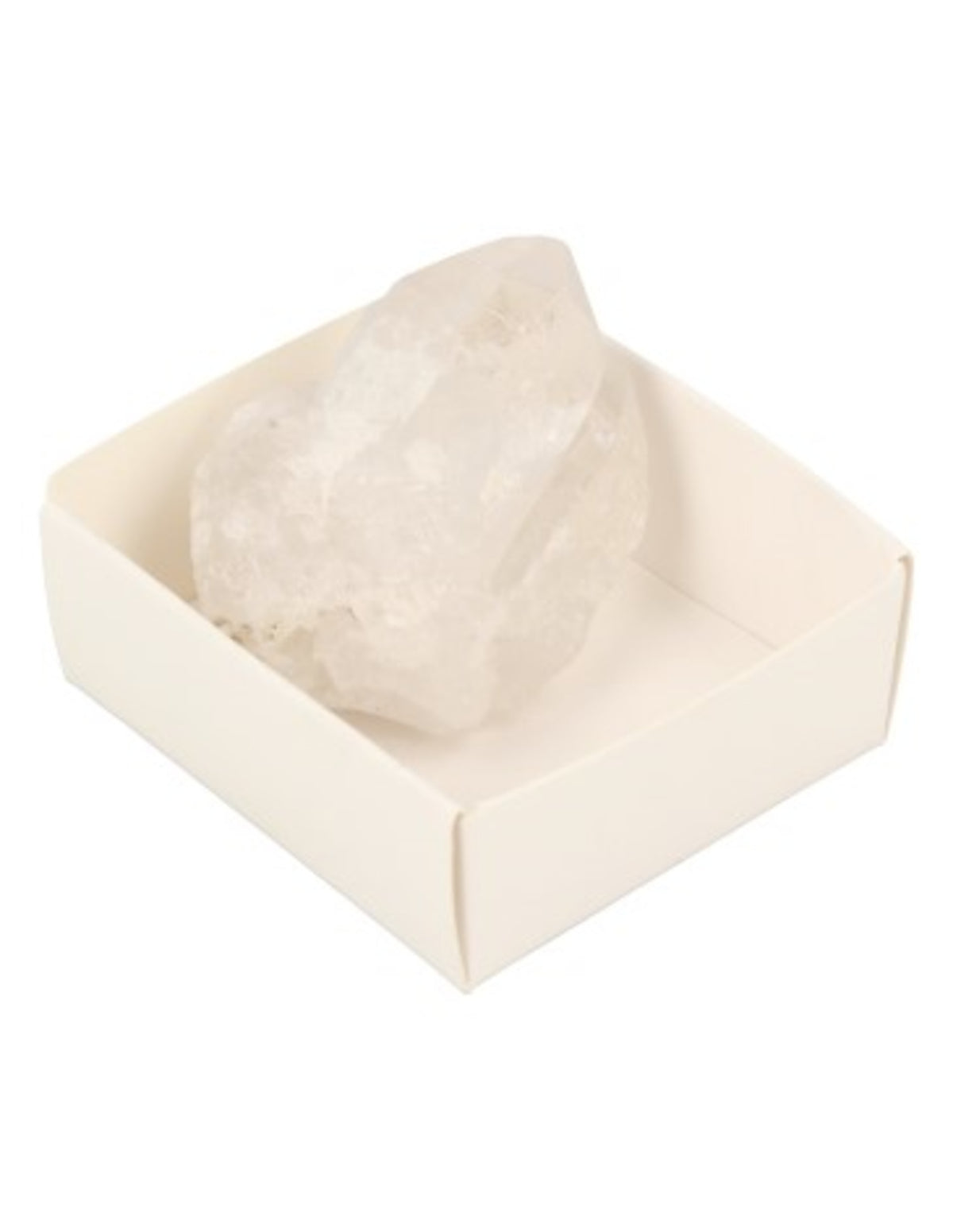 Bergkristall kluster i ask, ca 3 till 4 cm