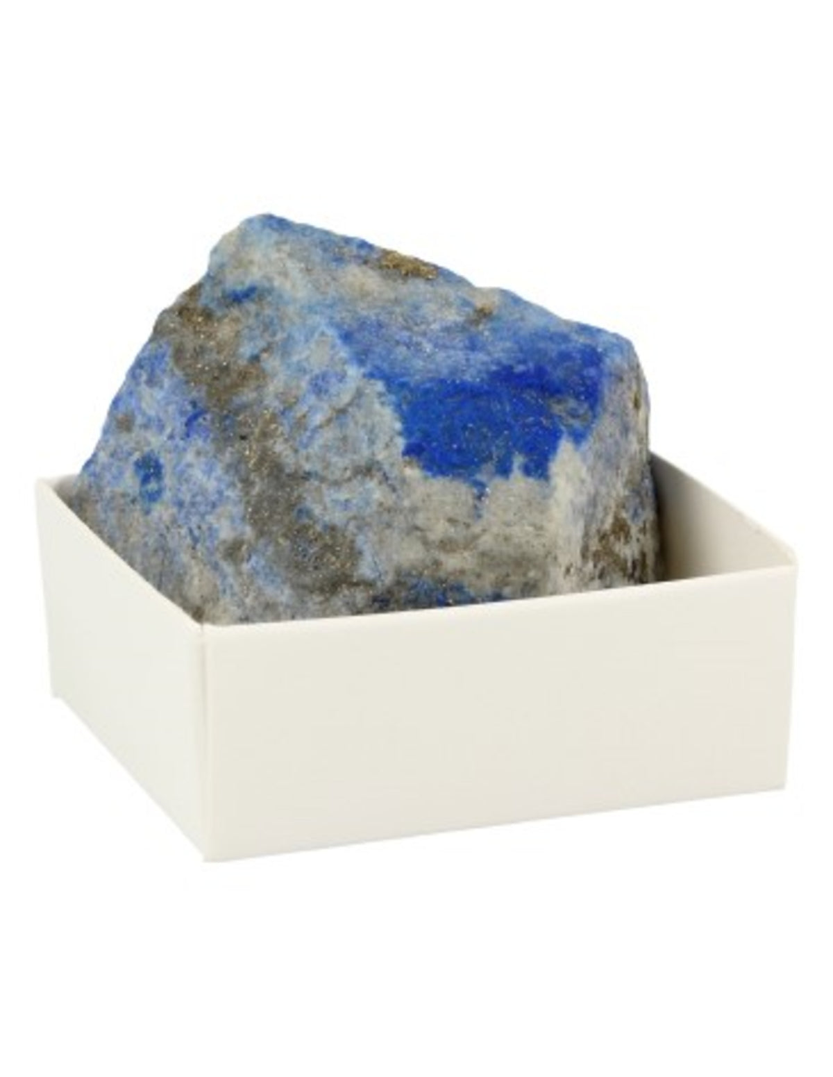 Lapis lazuli i ask, rå bit, ca 4 cm