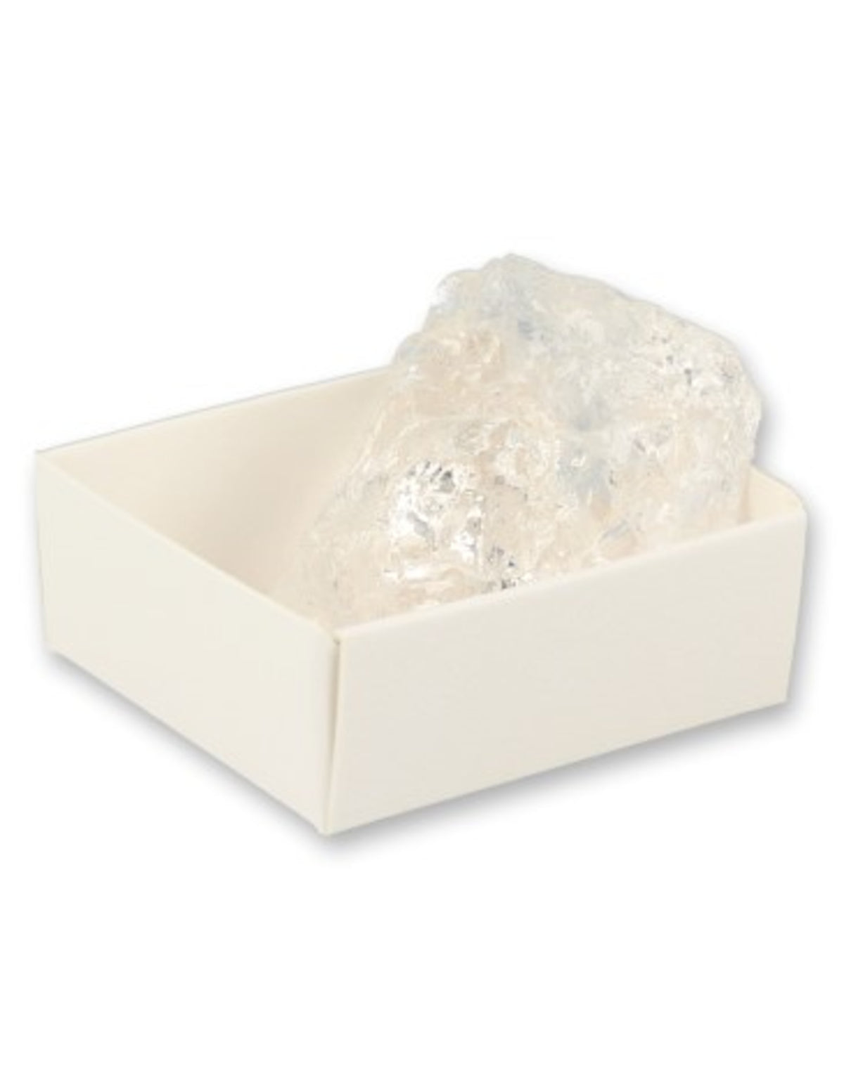 Lemurisk kvarts, kristall i ask, ca 4 cm