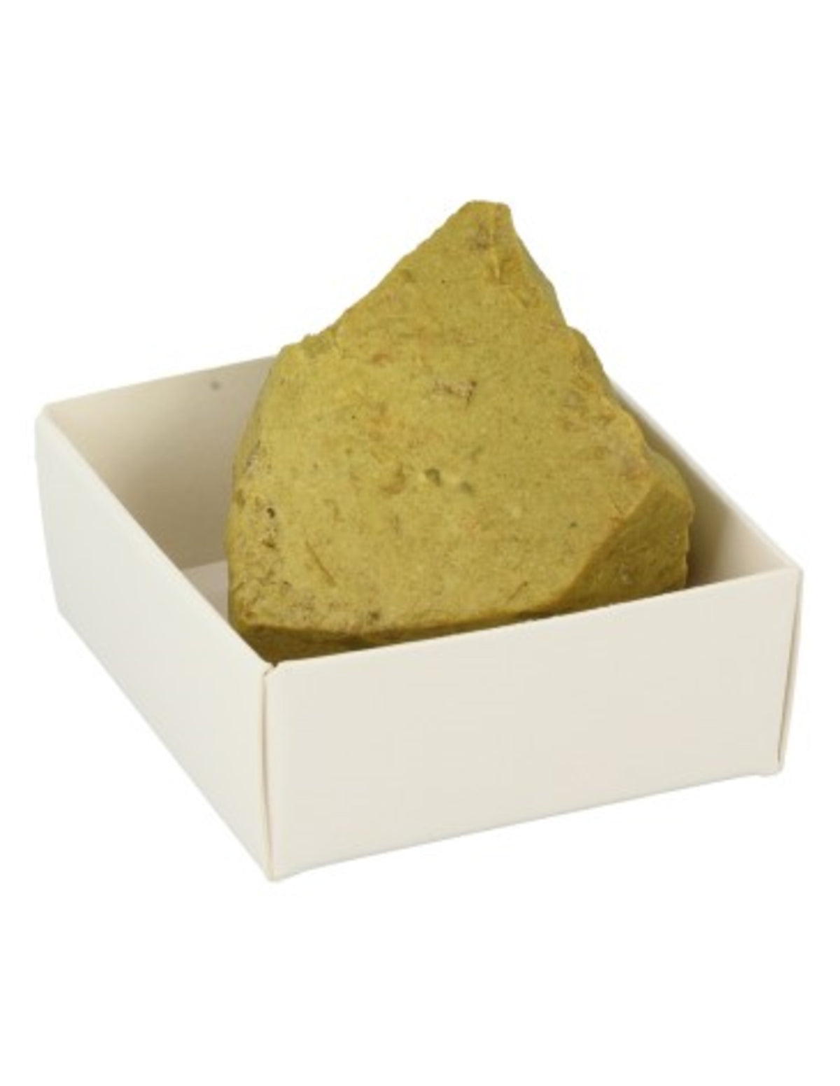 Grön opal rå sten i ask, ca 4 cm