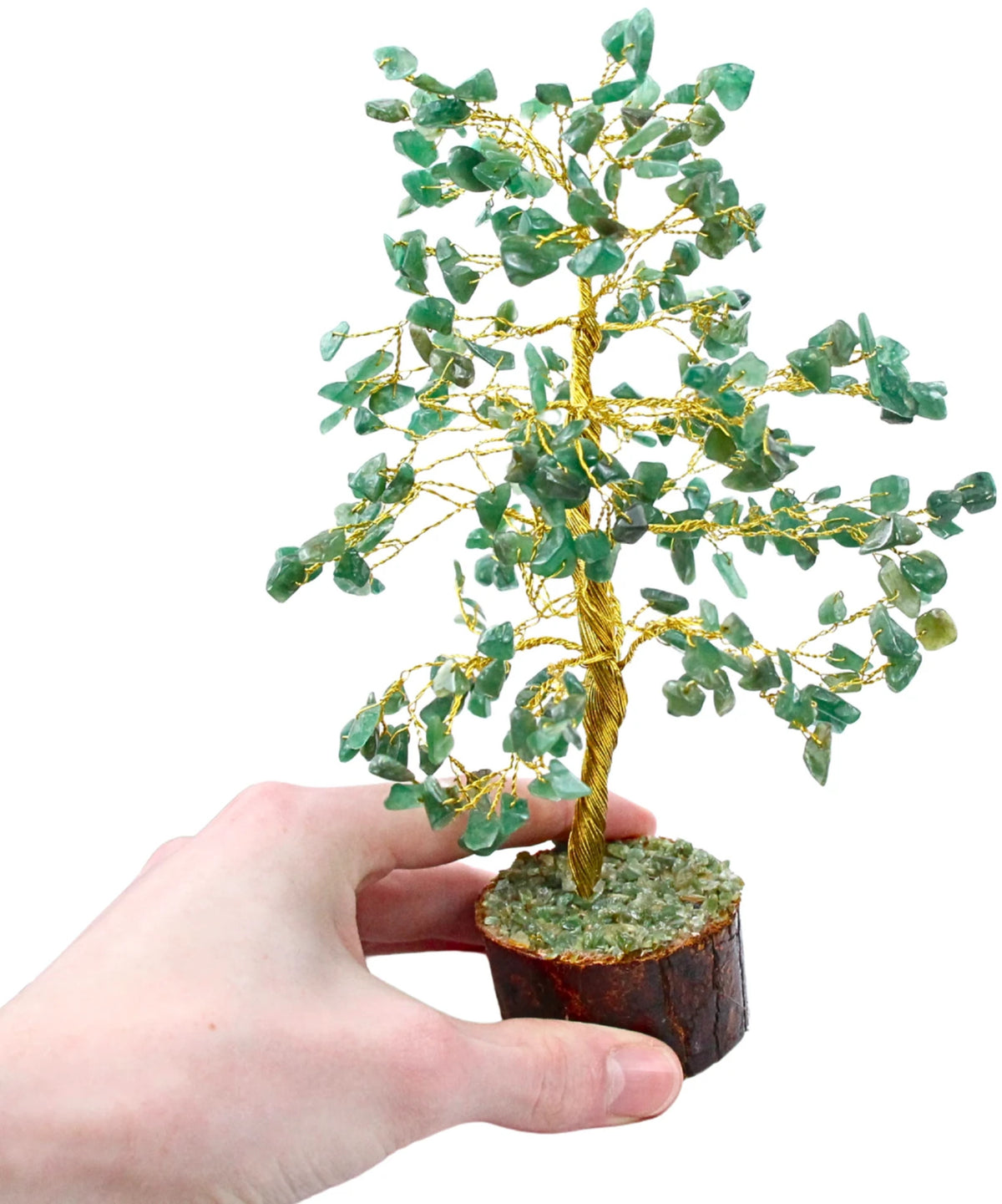 Aventurin stenträd, 23 cm, ca 300 stenar, Indien