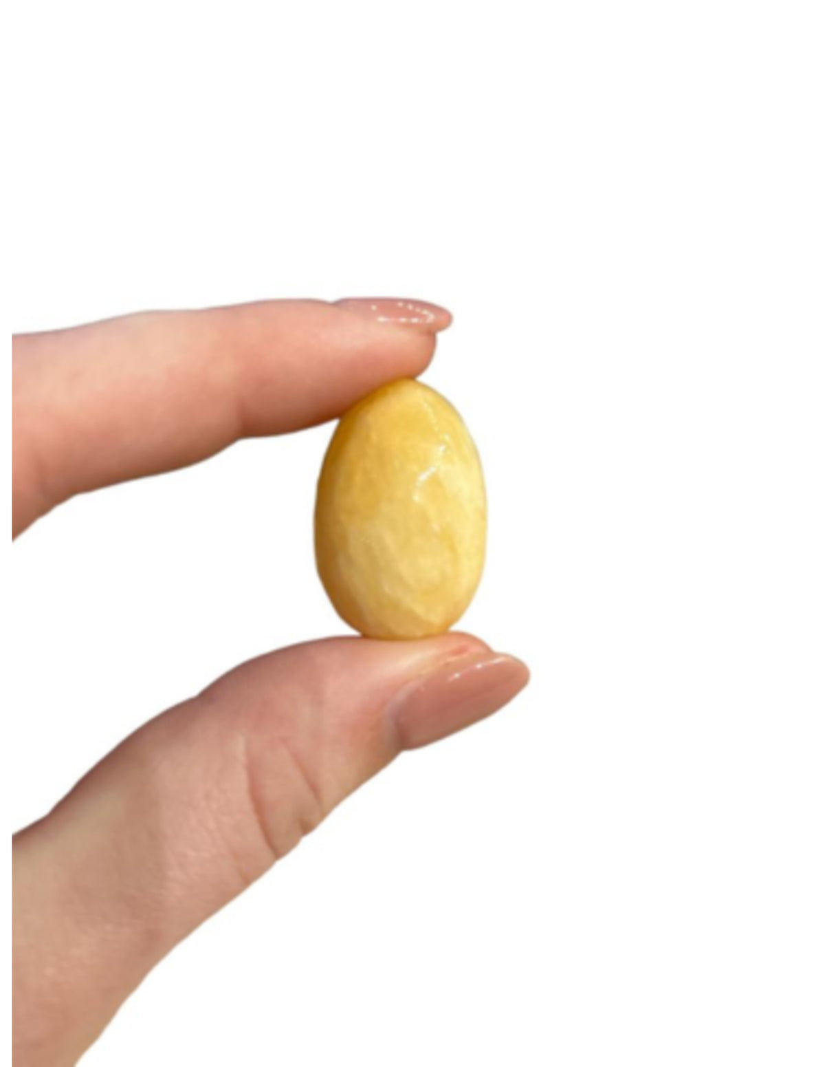 Gul kalcit ägg, 30 x 20 mm