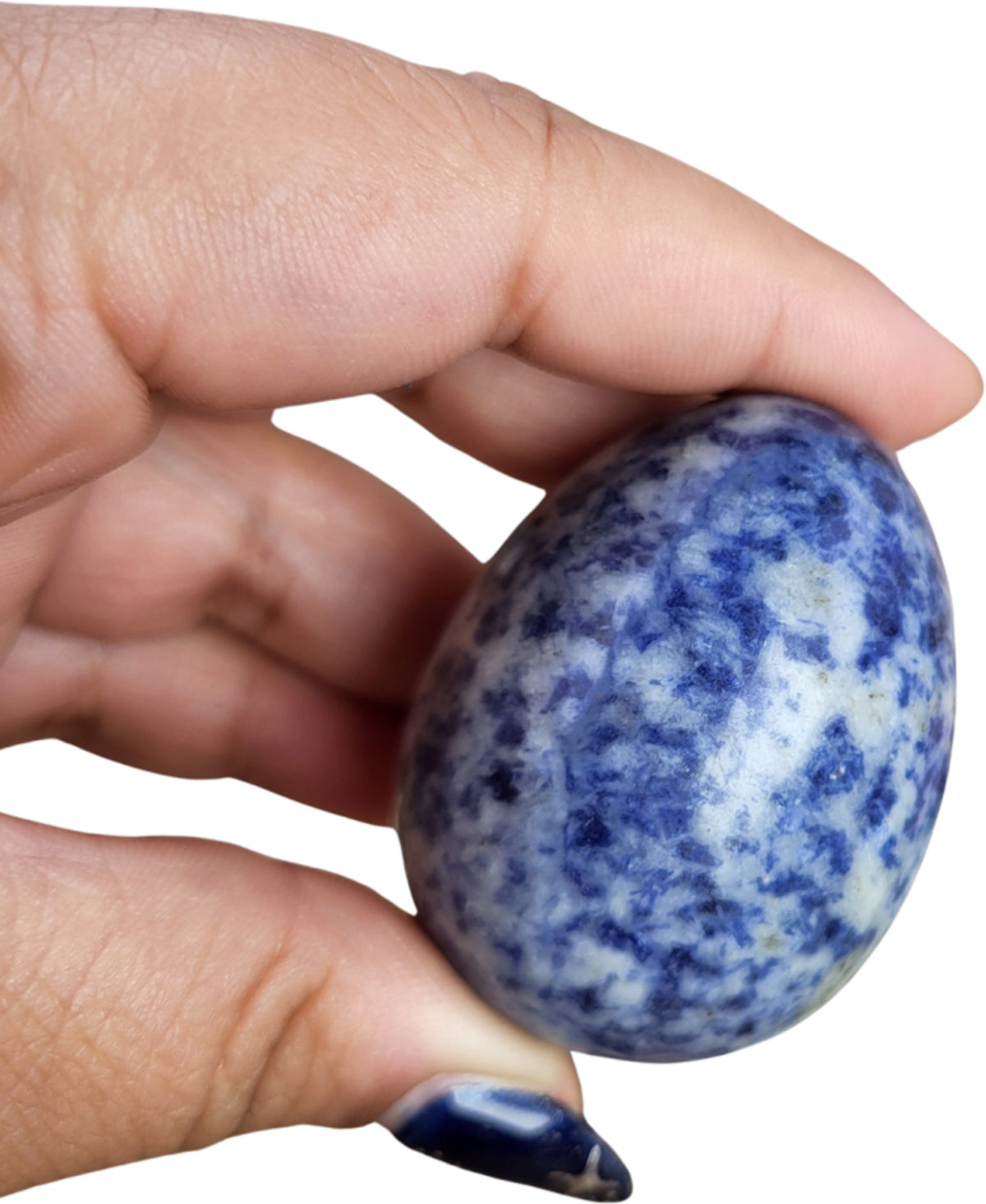 Sodalit ägg, polerat, 5 cm (180 g)
