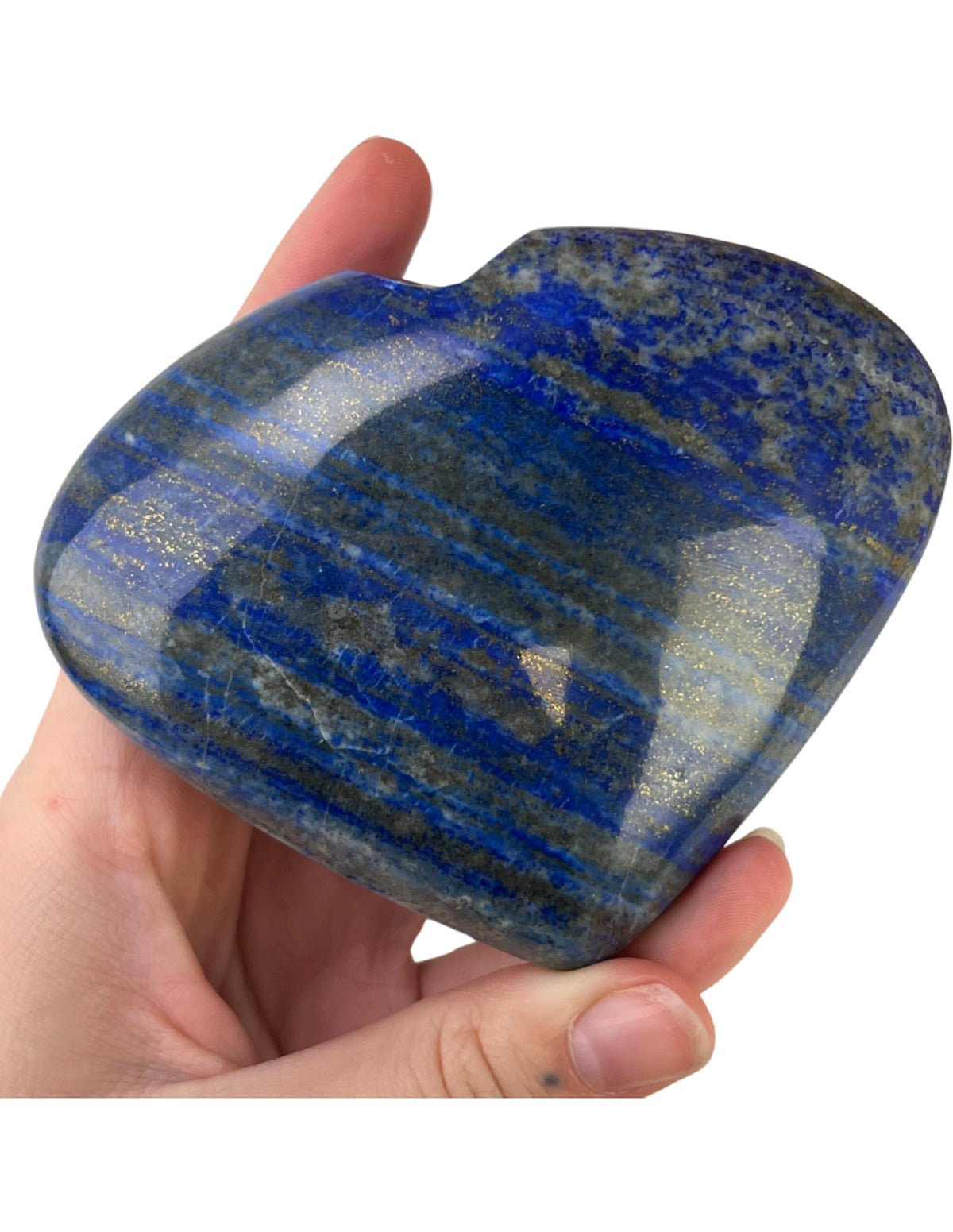 Lapis lazuli hjärta, 11 cm, 481 g, nr 07