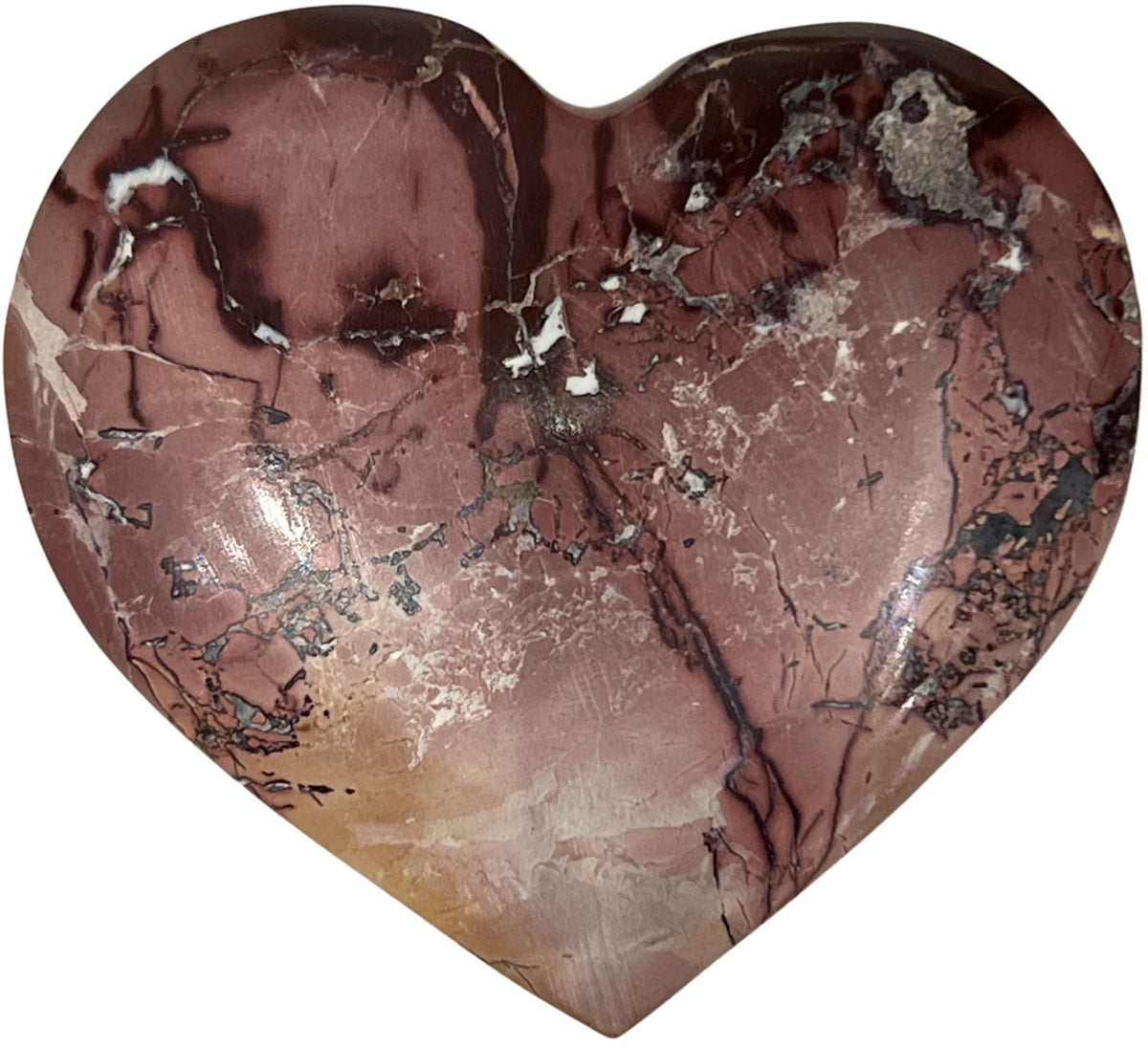 Mookait hjärta, 6 cm
