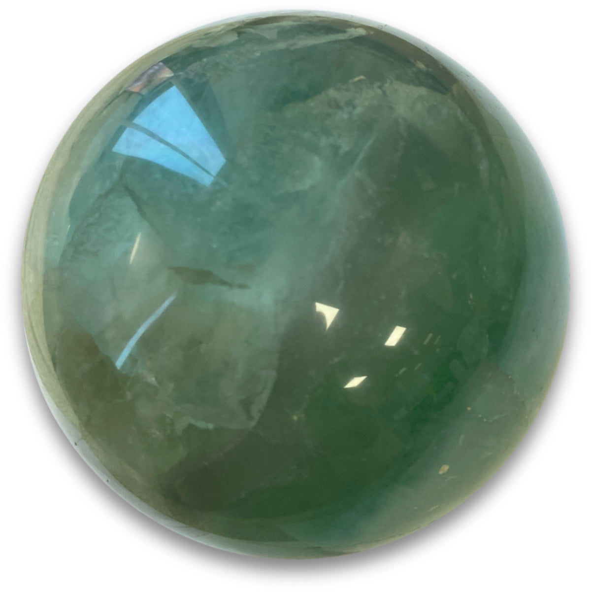 Fluorit kula, grön, 10 cm, nr 227