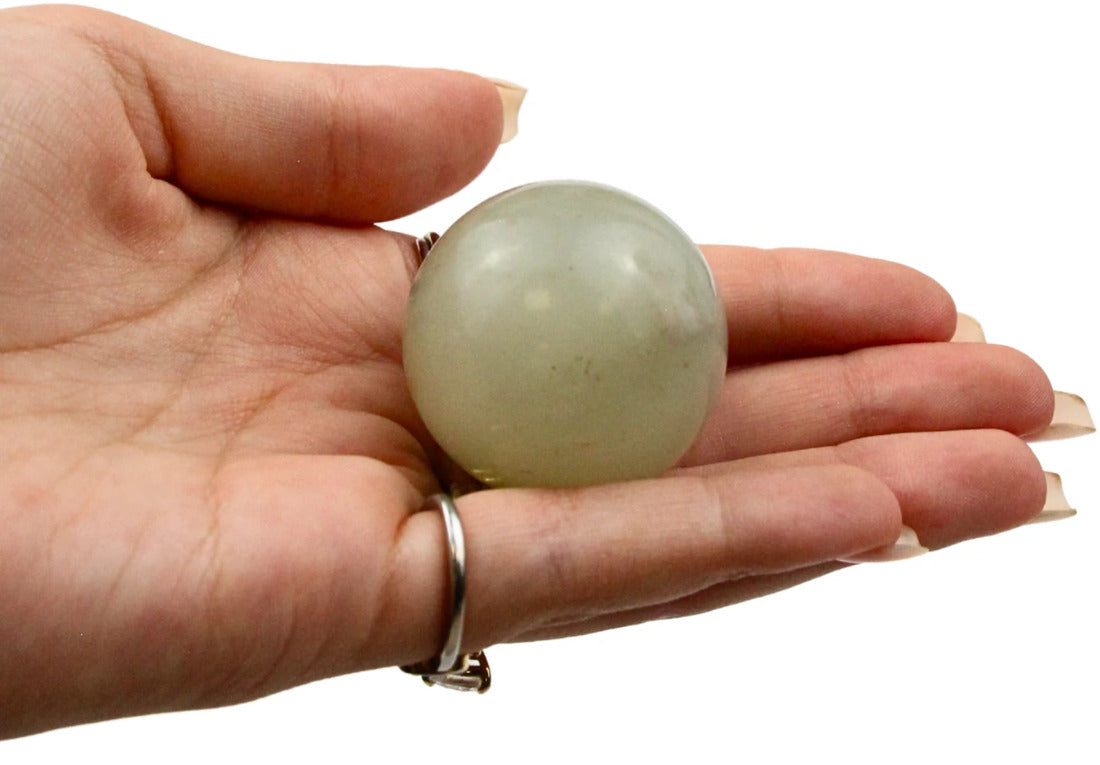 Jade kula, Hetian nefrit, 3 till 3,5 cm