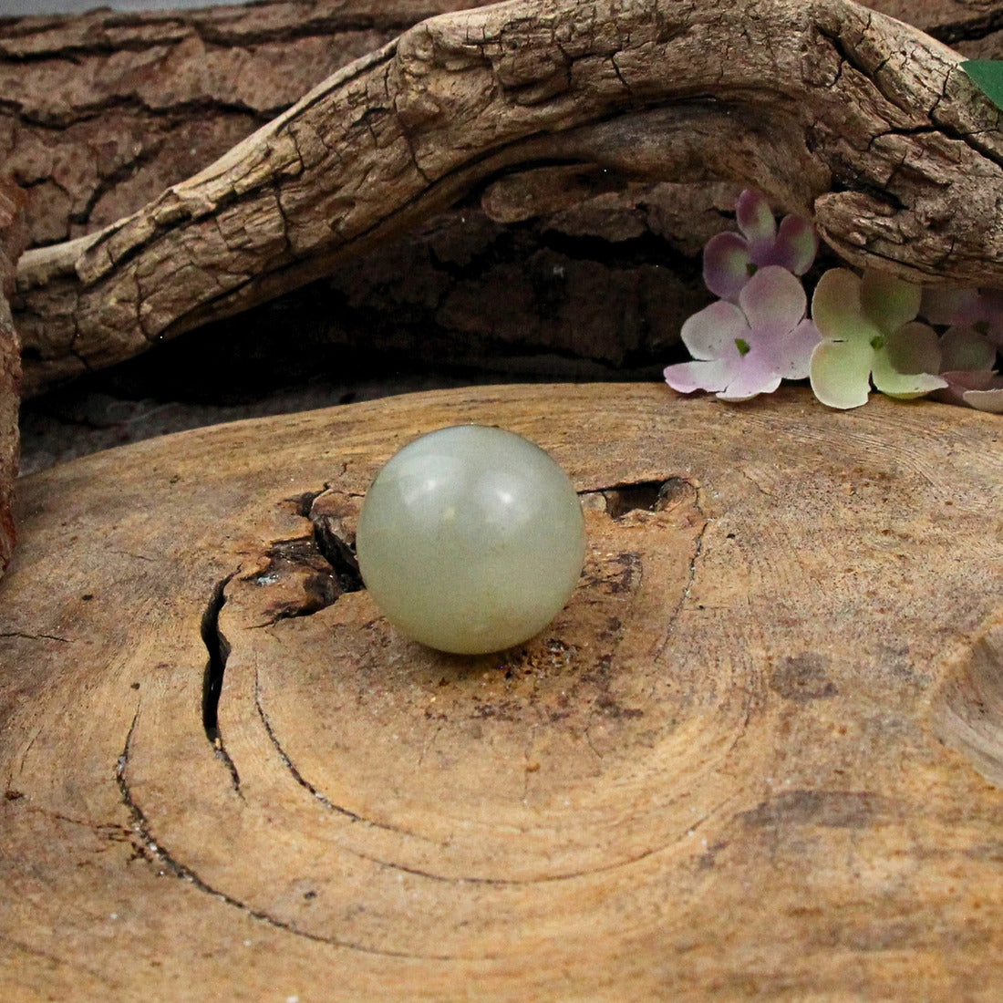 Jade kula, Hetian nefrit, 3 till 3,5 cm