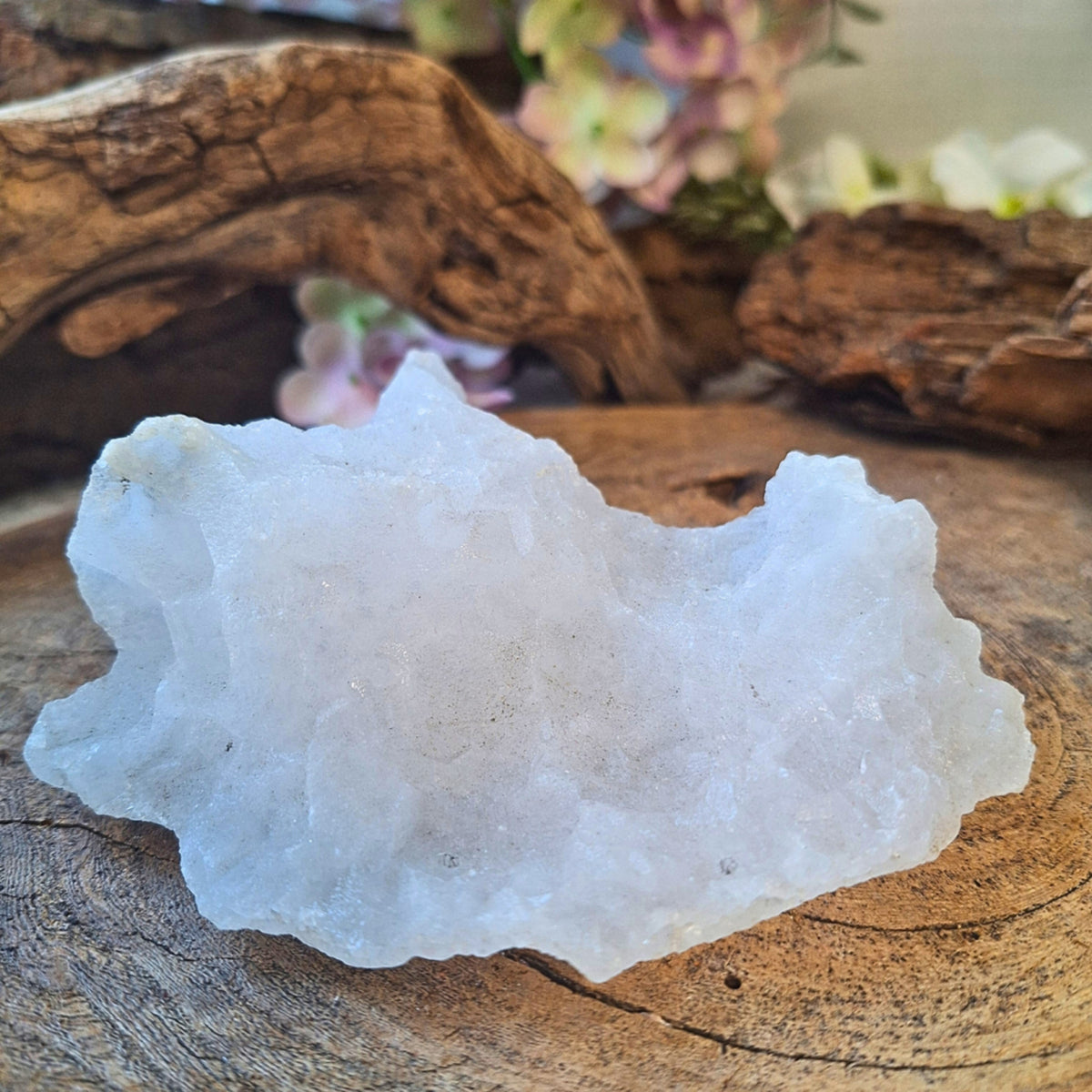 Älvkvarts kaktuskvarts, rå, 11,4 x 9,3 x 4,3 cm, nr 18